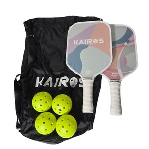 Pickleball Set 2 Paddles 4 Balls & Bag USA Approved